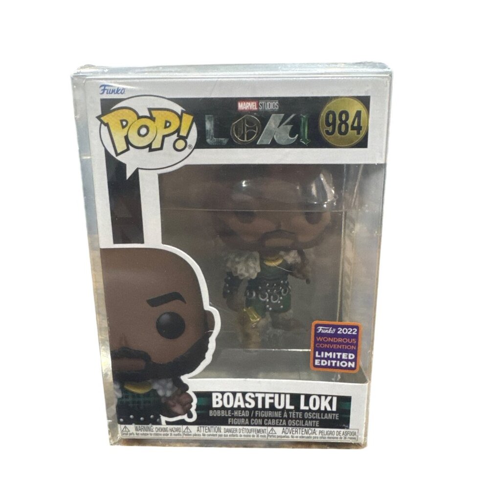 Marvel Funko Pop! Boastful Loki 984 Wondrous Convention 2022 Limited Edition Bob